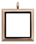 Locket Rose Gold Standard Square Plain image 0