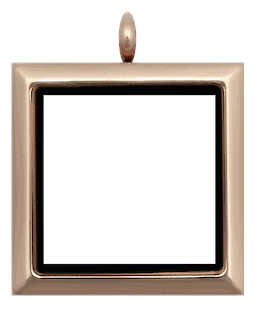 Locket Rose Gold Standard Square Plain image 0