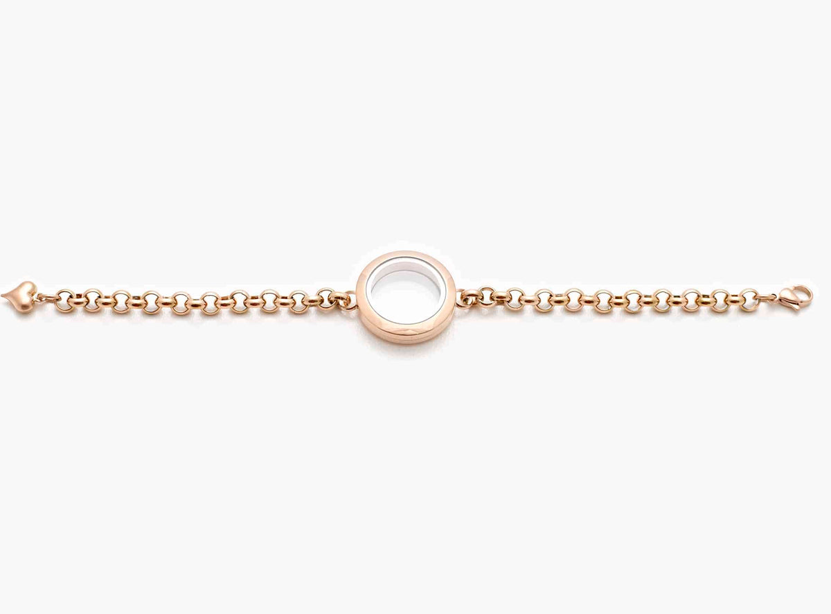 Bracelet Rose Gold Locket Plain image 0