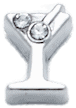 Martini - Silver with Clear Crystal image 0