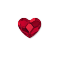 Swarovski Heart Crystal / Light Siam Red image 0