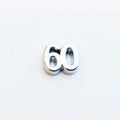 Celebratory Birthday Number 60 - Silver image 0