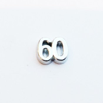 Celebratory Birthday Number 60 - Silver image 0