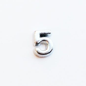 Number Plain 5 - Silver image 0
