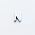 Letter N - Plain Silver image 0