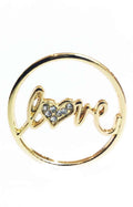 Large Plate - Curser Love Plate Gold image 0
