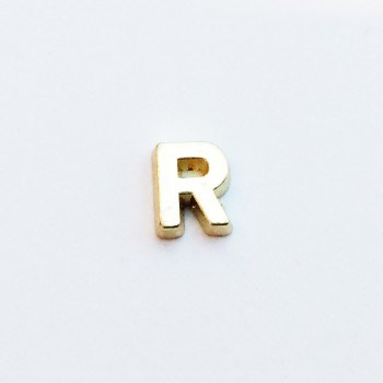 Letter R - Plain Gold image 0