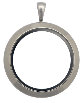 Locket Silver Standard Round Plain image 0