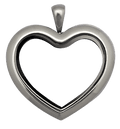 Locket Silver Standard Heart Plain image 0