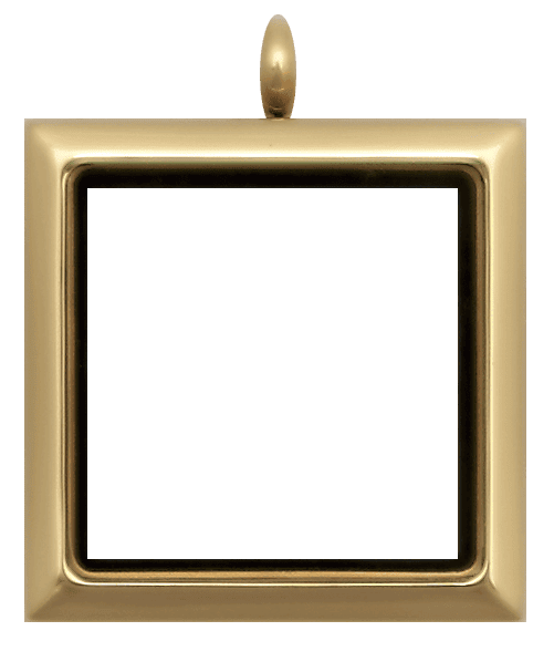 Gold Standard Square Plain Locket image 0