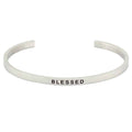 Mantraband Bangle-Blessed (Silver) image 0