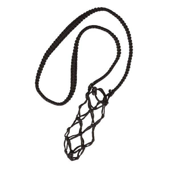 Macrame Bottle Holder-Black image 0