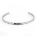 Mantraband bangle Believe (Silver) image 0