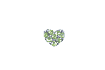 Heart - Green Crystals image 0