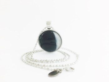 Moon Pendant - Waxing Crescent (Evening Crescent) Moon image 0