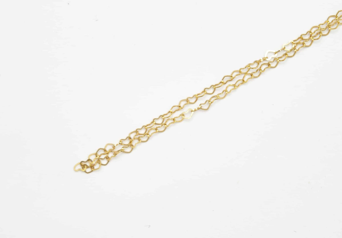 Chain Gold 45cm Heart Link image 0