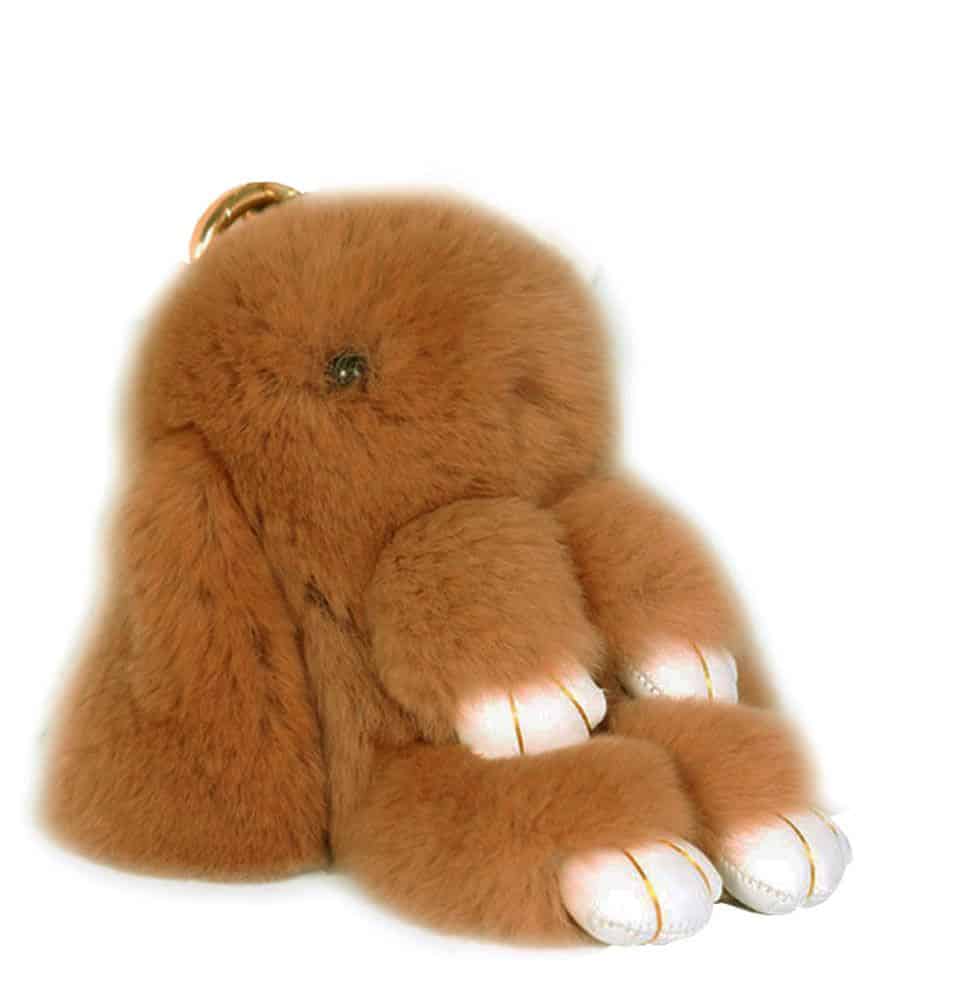 Key-Ring Bunny (Brown/Tan) image 0