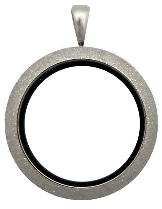 Silver Standard Round Shimmer Locket image 0