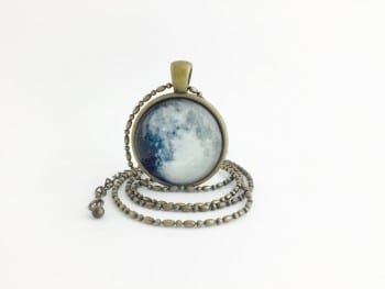 Moon Pendant - Waxing Gibbous Moon