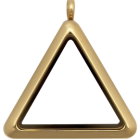Gold Plain Triangle Locket