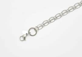 Chain Silver 75cm Oval Link