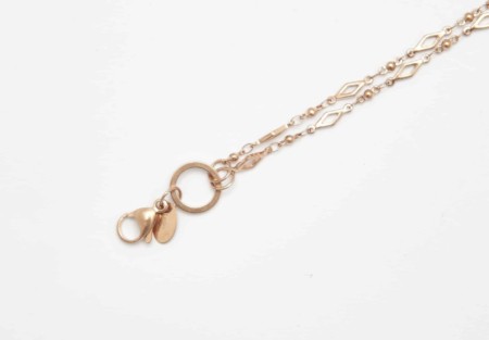 Chain Rose Gold 80cm Diamond Link