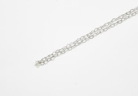 Chain Silver 45cm Heart Link