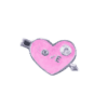 Heart - Pink Arrow and Crystal
