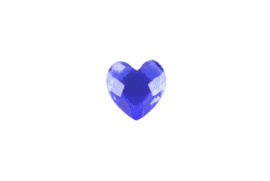 Heart - Resin Blue