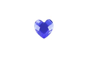 Heart - Resin Blue