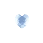 Heart - Resin Light Blue