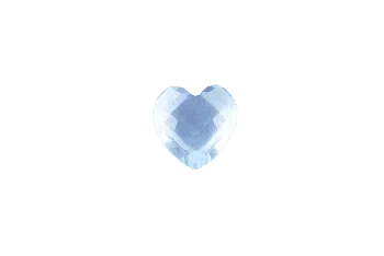 Heart - Resin Light Blue