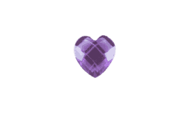 Heart - Resin Purple