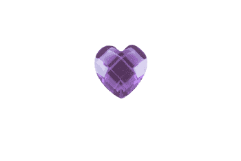 Heart - Resin Purple