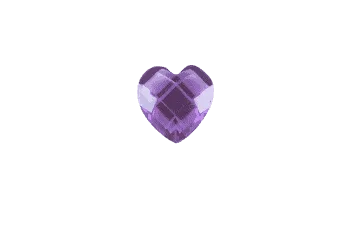 Heart - Resin Purple