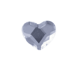 Small Love Heart - Clear Crystal