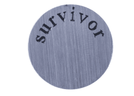 Large Plate - Survivor Silver