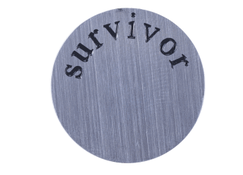 Large Plate - Survivor Silver