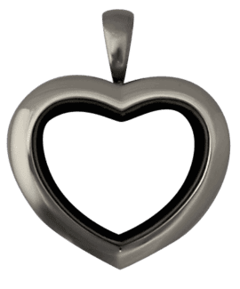 Silver Medium Heart Plain Locket