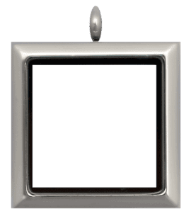 Silver Standard Square Plain Locket