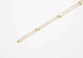 Chain Gold 50cm Large Ball Station