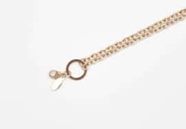 Chain Rose Gold 50cm Rolo 'O' Ring