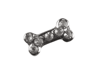 Dog Bone - Clear Crystals