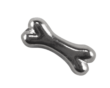 Dog Bone - Silver Plain