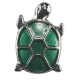 Turtle with Emerald Green Shell