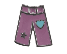 Purple Girls Pants