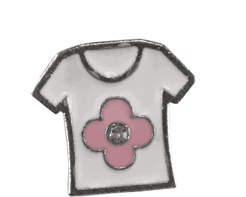Girls Shirt with Pink Flower