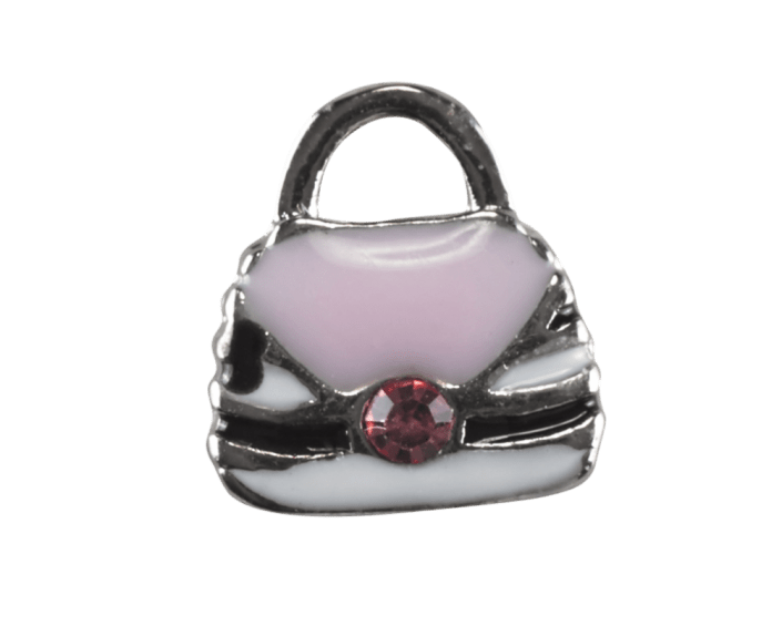 Handbag - Pink with Pink Crystal