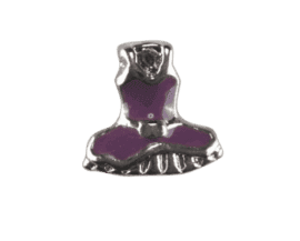 Dress - Silver and Purple Tutu Charm