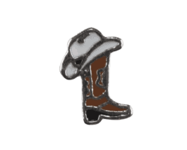 Shoe - Cowboy Boot with White Hat